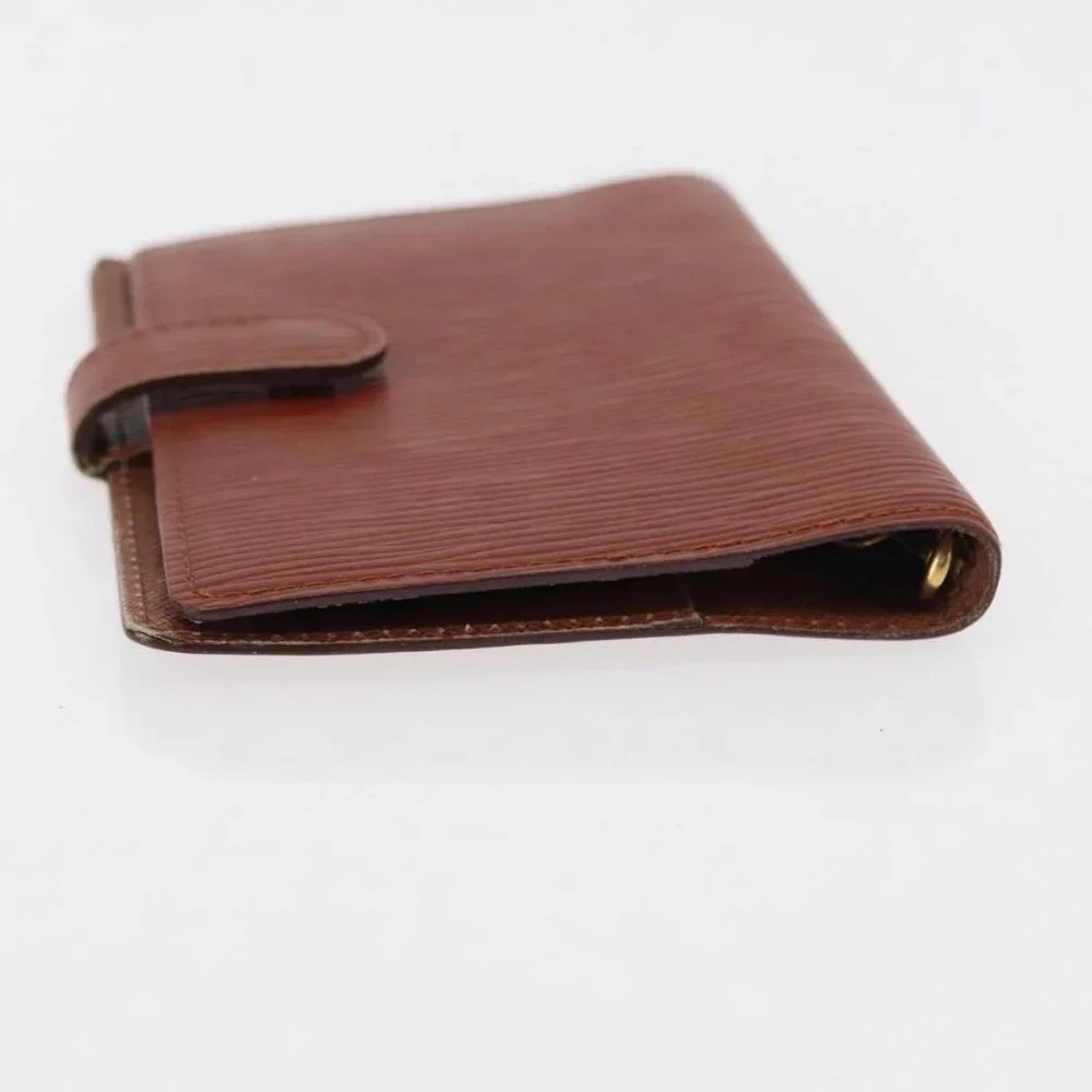LOUIS VUITTON Epi Agenda PM Day Planner Cover Brown
